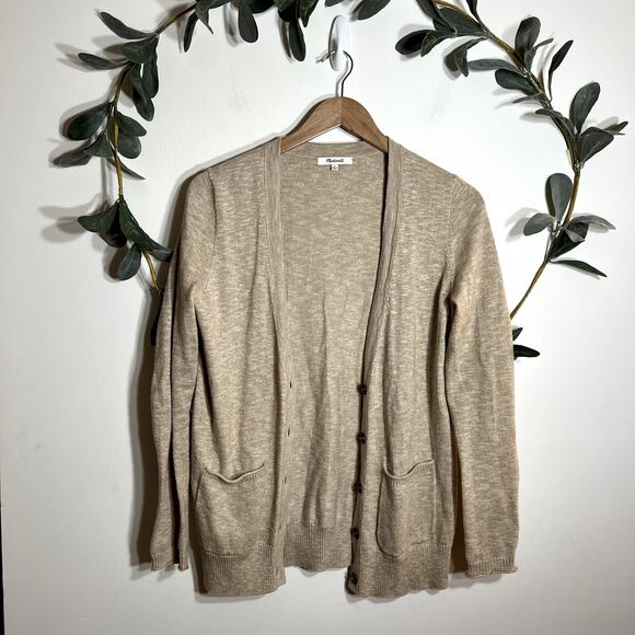 Madewell Tan Cardigan LAST CALL - Picture 1 of 5